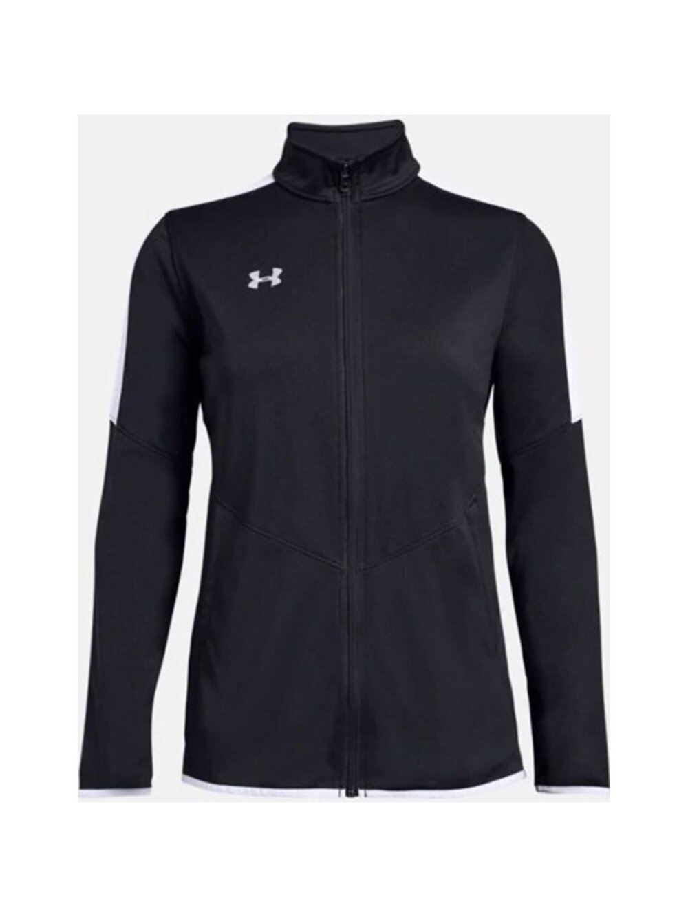 Under Armour Women Rival Knit 1/2 Turtleneck Jacket 1326774-001 Black Size Small